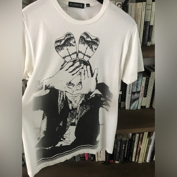 Like New Limited Edition Iggy Pop Designed 2008 Rock The Rabbit Playboy Tee M - Picture 3 of 14